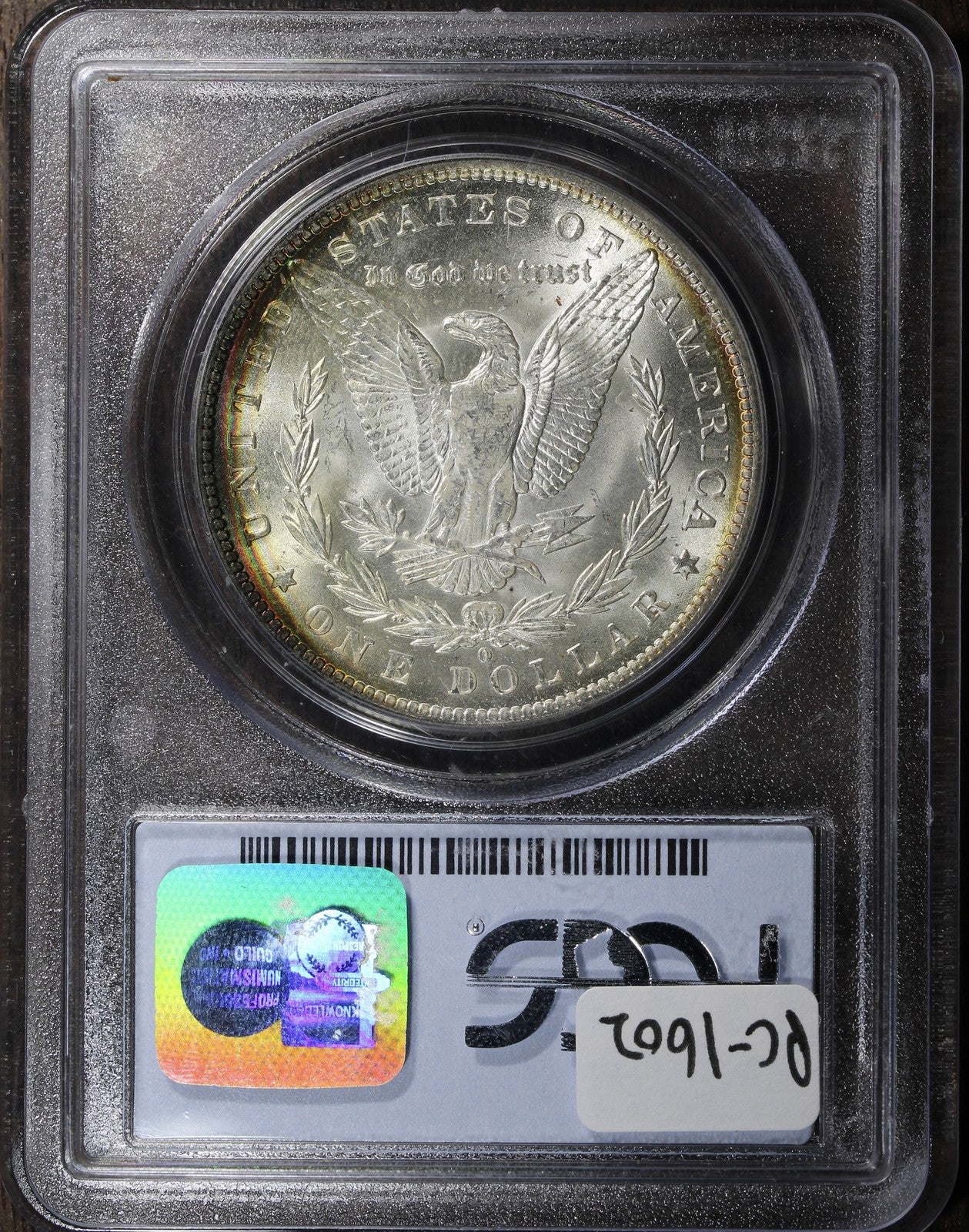 1884-O (MS63) Morgan Silver Dollar $1 PCGS - Rainbow Toned