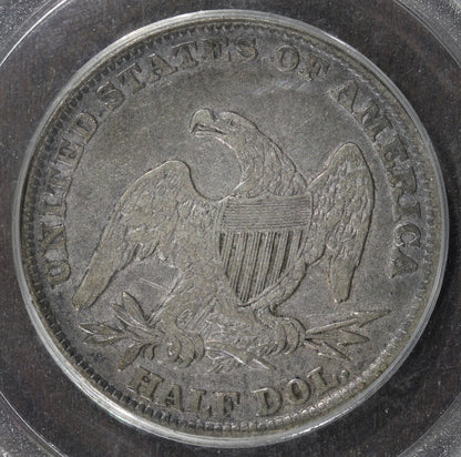 1838 (VF20) Capped Bust Half Dollar 50C PCGS OGH - Reeded Edge