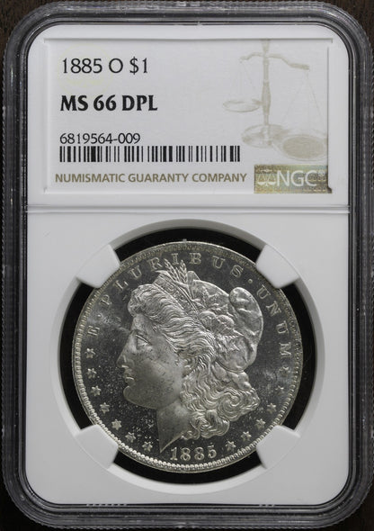 1885-O (MS66 DMPL) Morgan Silver Dollar $1 NGC - Deep Mirrors