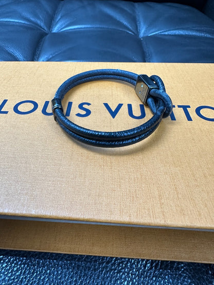 LOUIS VUITTON - Men's "Loop It" Bracelet - Monogram Eclipse