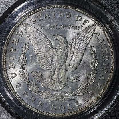 1887/6 (MS65) Morgan Silver Dollar $1 PCGS OGH - Great Overdate