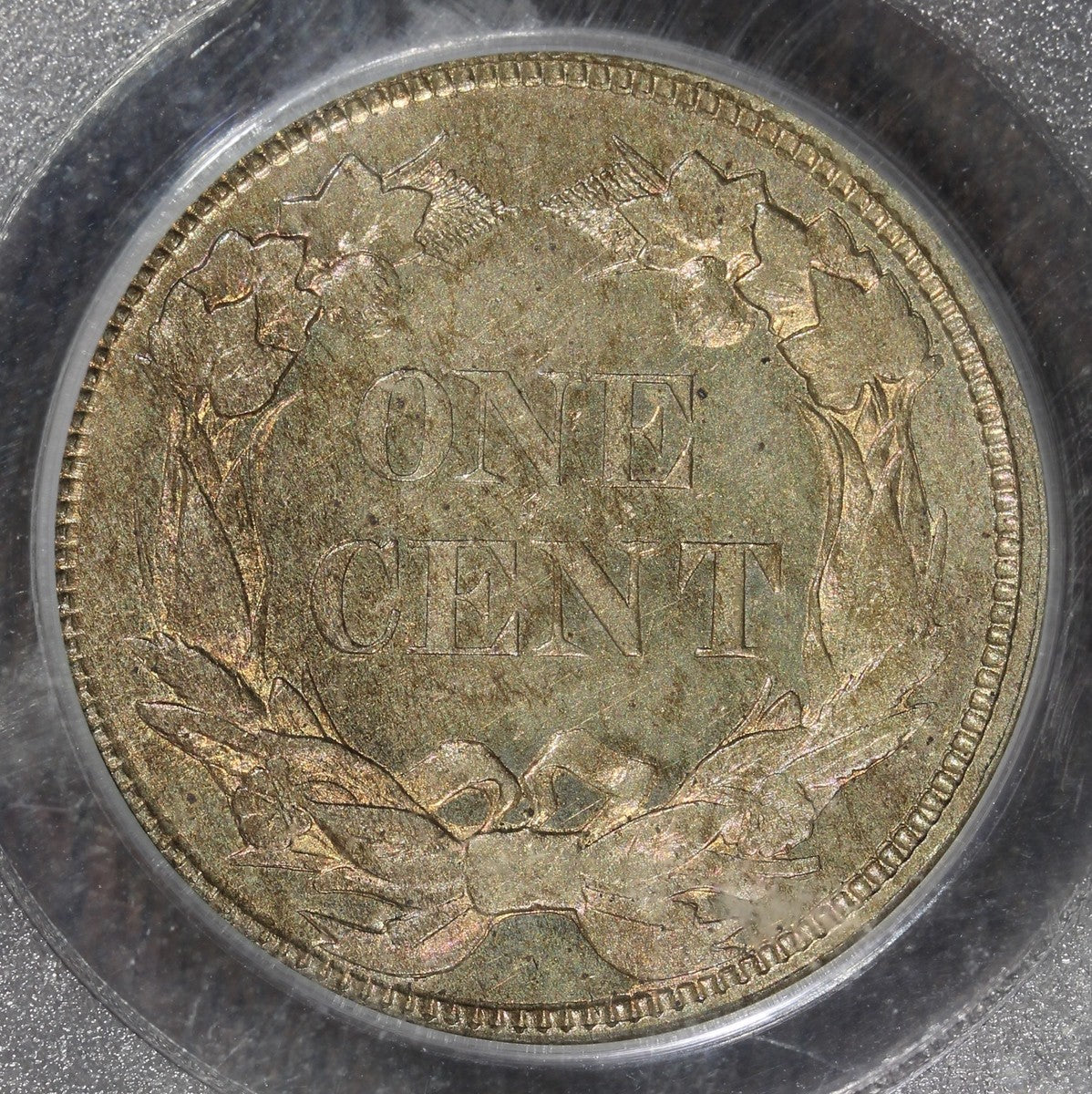 1858 (MS64 CAC) Flying Eagle Cent 1C PCGS - Nice Eye Appeal