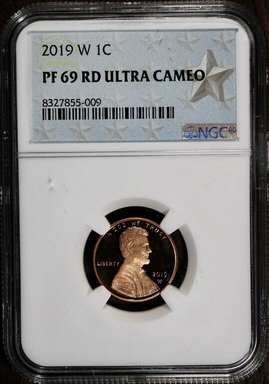 2019-W (PF69RD) Lincoln Cent NGC - Ultra Cameo - W Mint