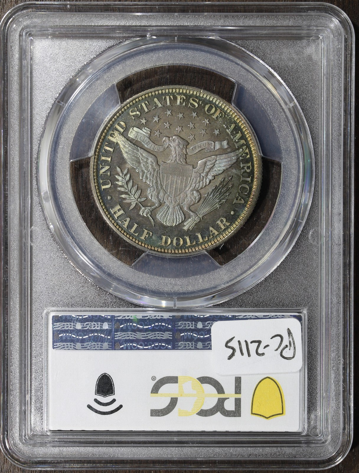 1898 (PR67 CAC) Proof Barber Half Dollar 50C PCGS - Colorful