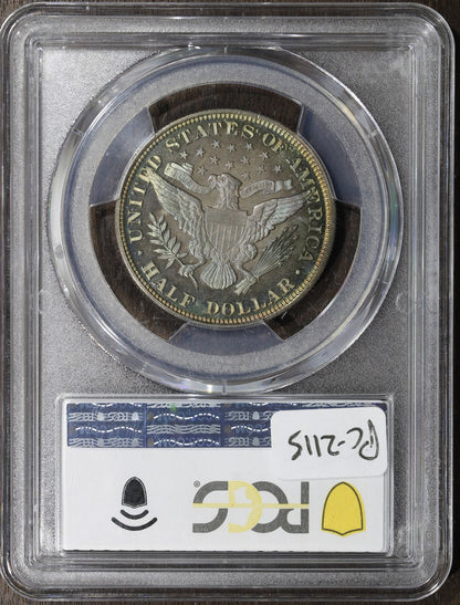 1898 (PR67 CAC) Proof Barber Half Dollar 50C PCGS - Colorful