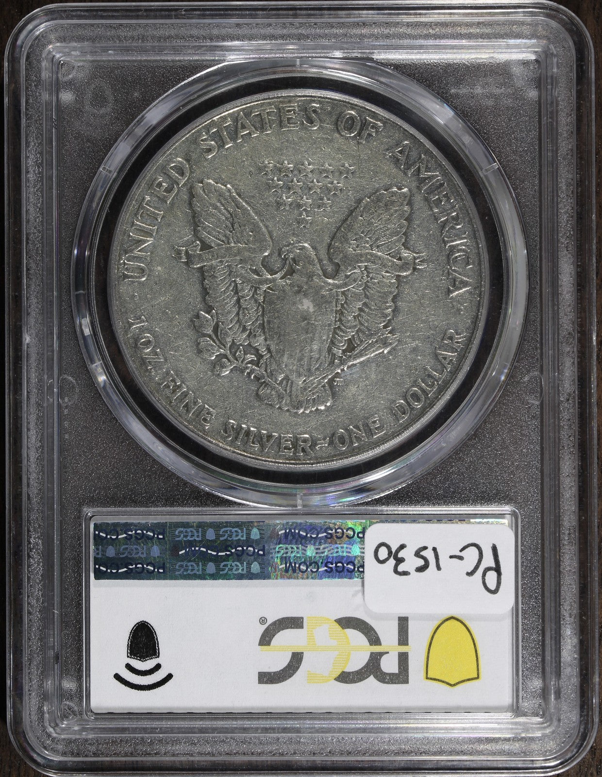 1986 (VF20) American Silver Eagle $1 PCGS - Poor Lowball ASE!