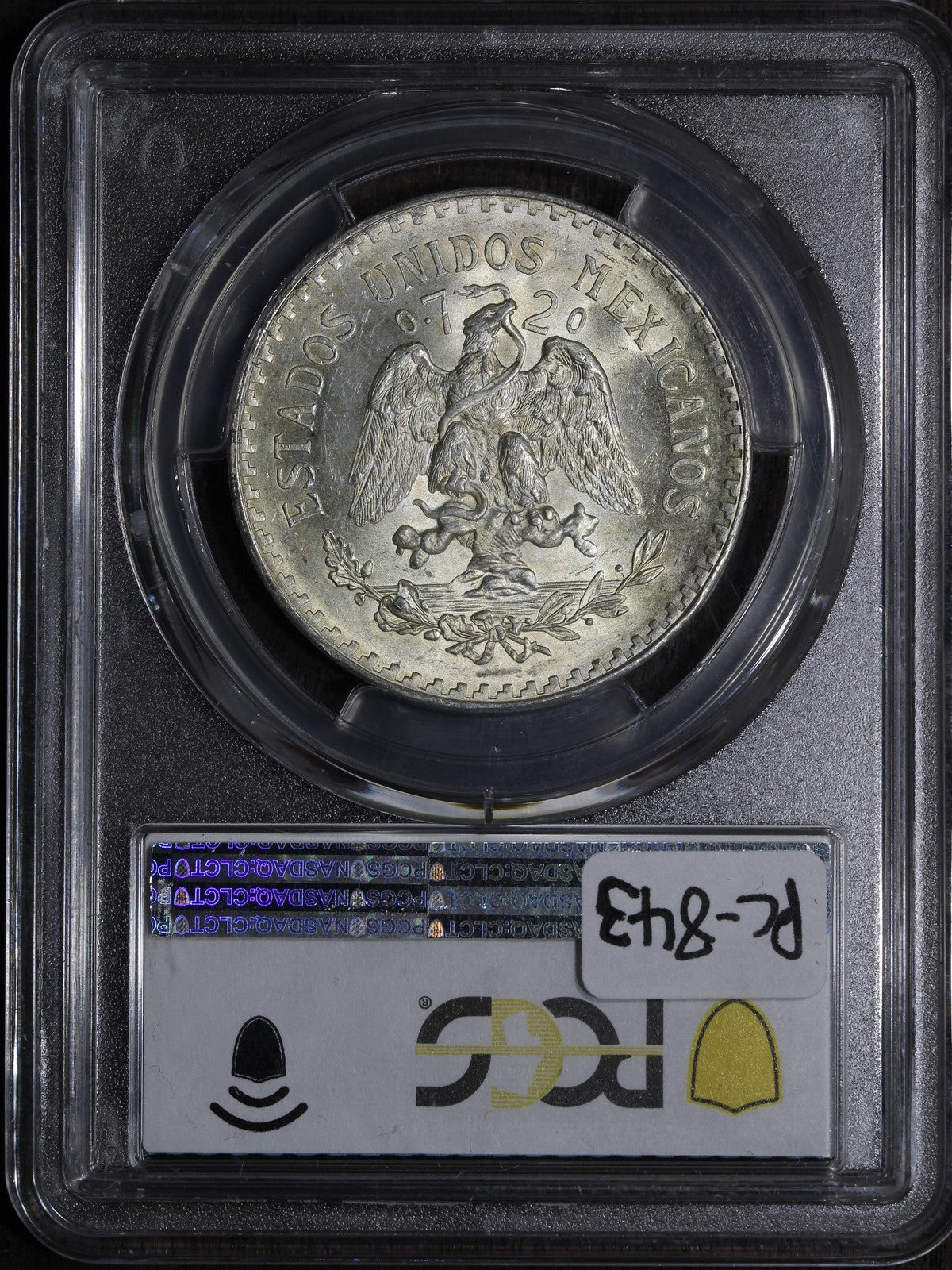 1932-M (MS65) Mexico Peso Closed 9 Variety PCGS - Flashy Gem