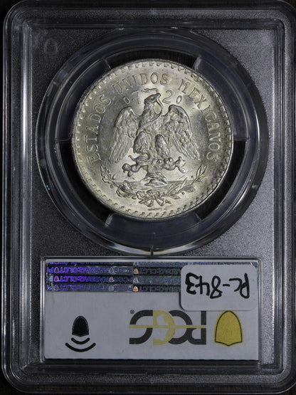 1932-M (MS65) Mexico Peso Closed 9 Variety PCGS - Flashy Gem