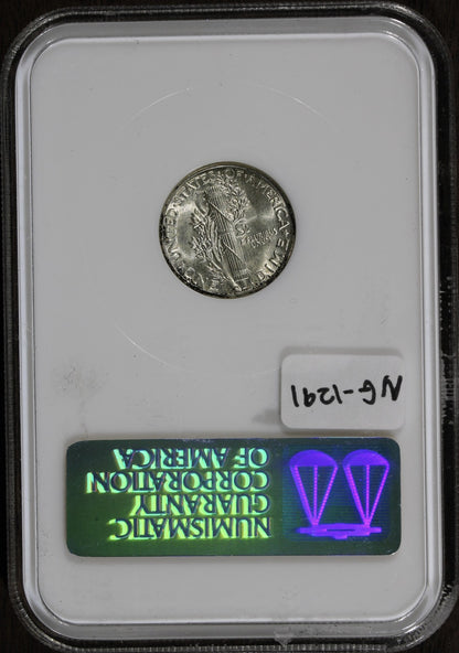 1938 (MS65FB Gold CAC) Mercury Dime 10C NGC Fatty - Gold CAC!