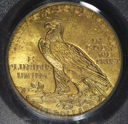 1915 (MS63 CAC) Indian Head Half Eagle $5 PCGS OGH