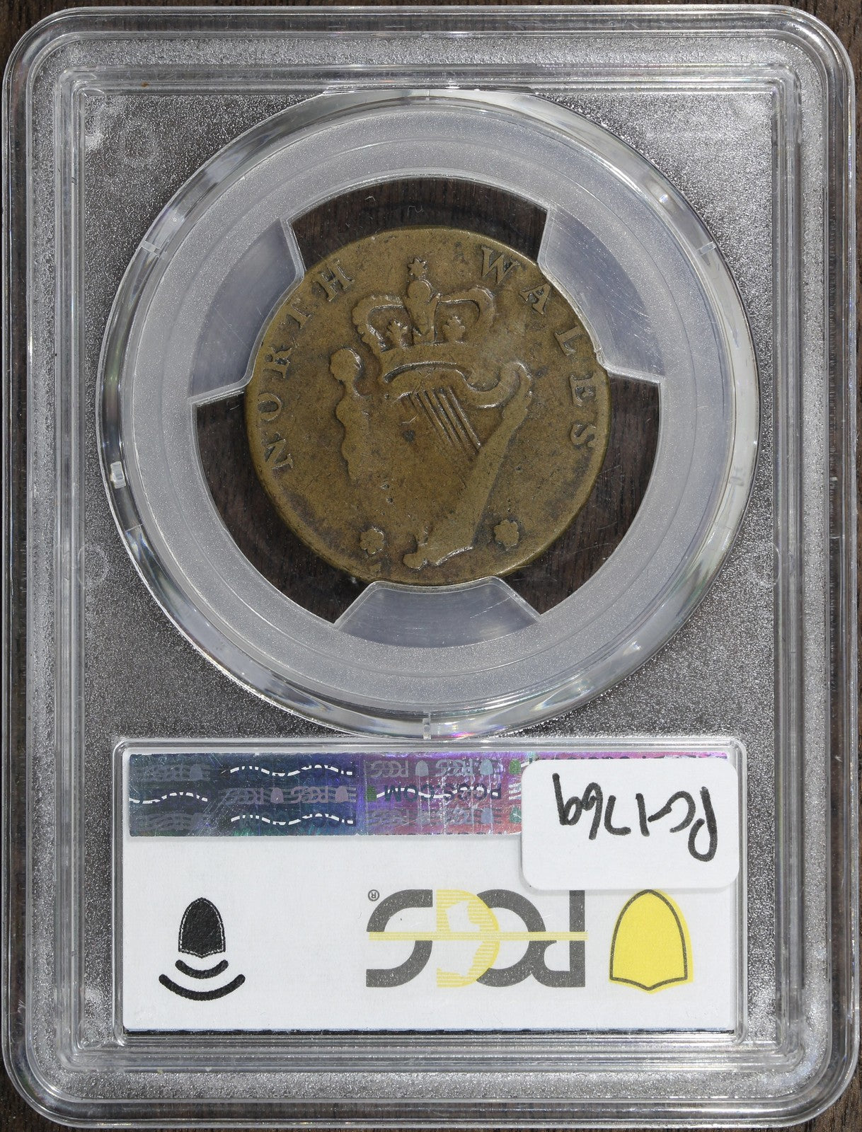 1795 (VF35) North Wales Halfpenny 1/2P Colonial PCGS - Plain Edge