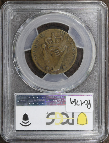 1795 (VF35) North Wales Halfpenny 1/2P Colonial PCGS - Plain Edge