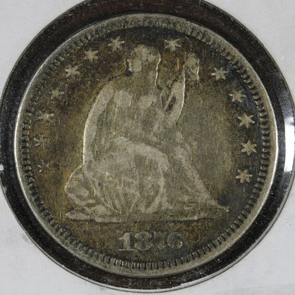 1876 Seated Liberty Quarter 25C VF - Nice Piece