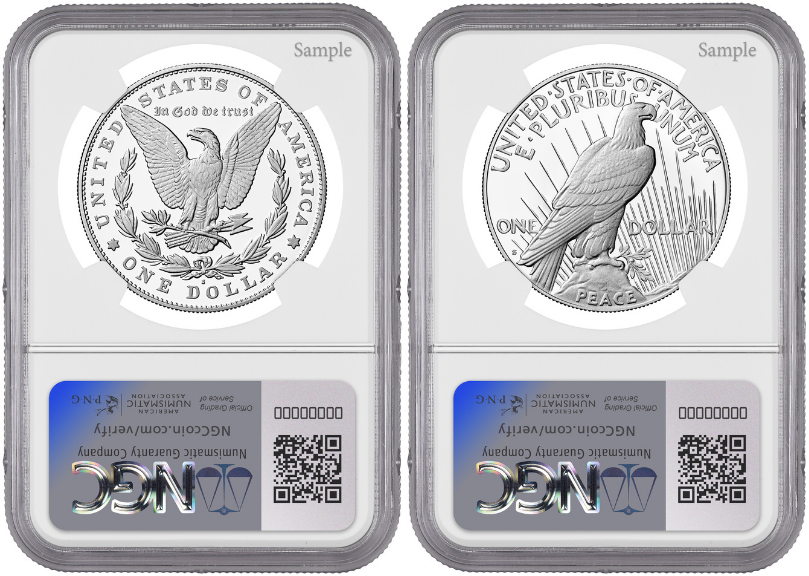 2024-S (PR70) Proof Morgan & Peace Dollar (2 Coin Set) Early Release ER NGC