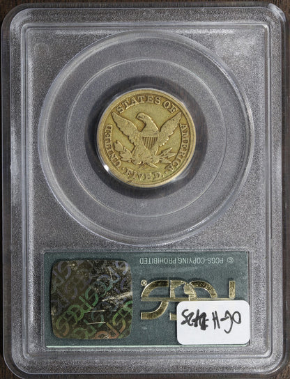 1853-C (VF20) Liberty Head Half Eagle $5 PCGS - Charlotte Gold