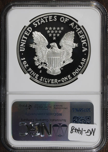 1988-S (PF70 Ultra Cameo) 1 oz Proof American Silver Eagle $1 NGC