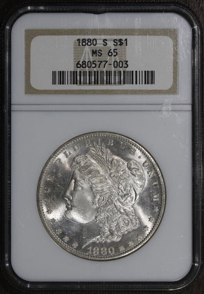 1880-S (MS65) Morgan Silver Dollar $1 NGC