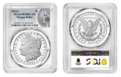 2024-S (PR70) Proof Morgan & Peace Silver Dollar (2 Coin Set) PCGS