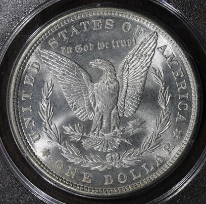 1886 (MS64 CAC) Morgan Silver Dollar $1 PCGS Rattler