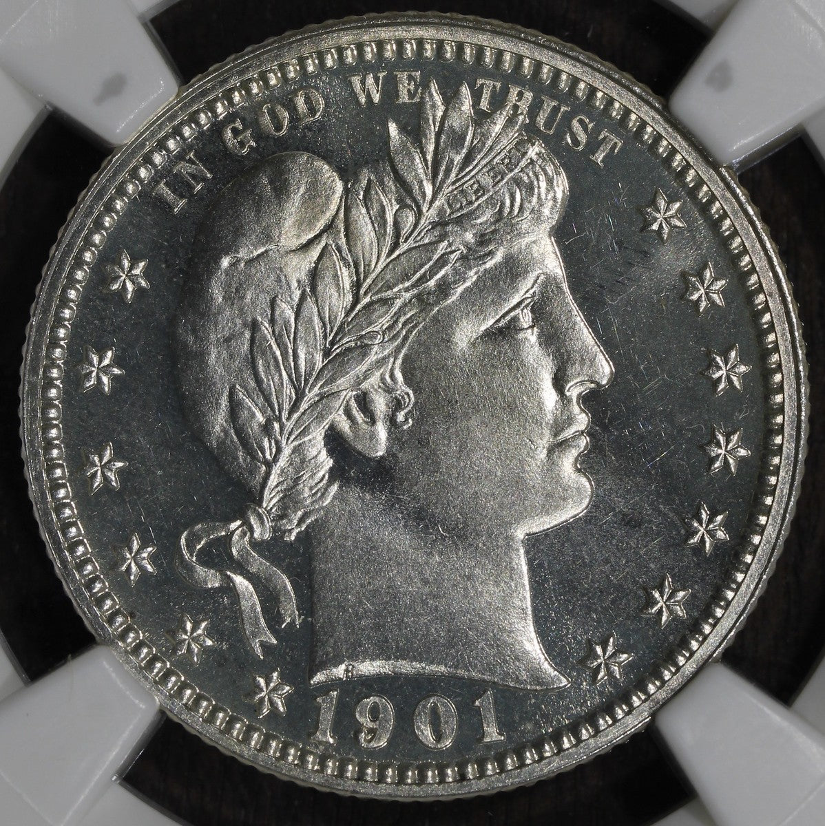 1901 (PF67 CAMEO) Proof Barber Quarter 25C NGC