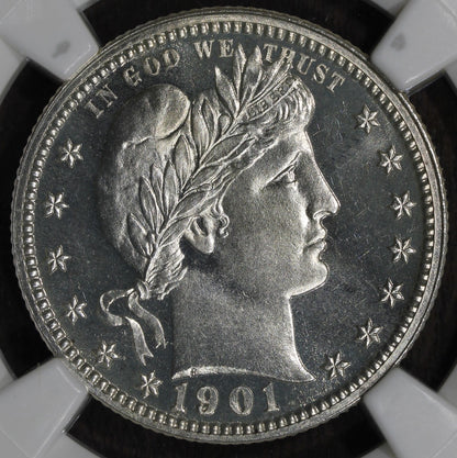 1901 (PF67 CAMEO) Proof Barber Quarter 25C NGC