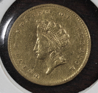 1855 Gold One Dollar (Type 2) G$1