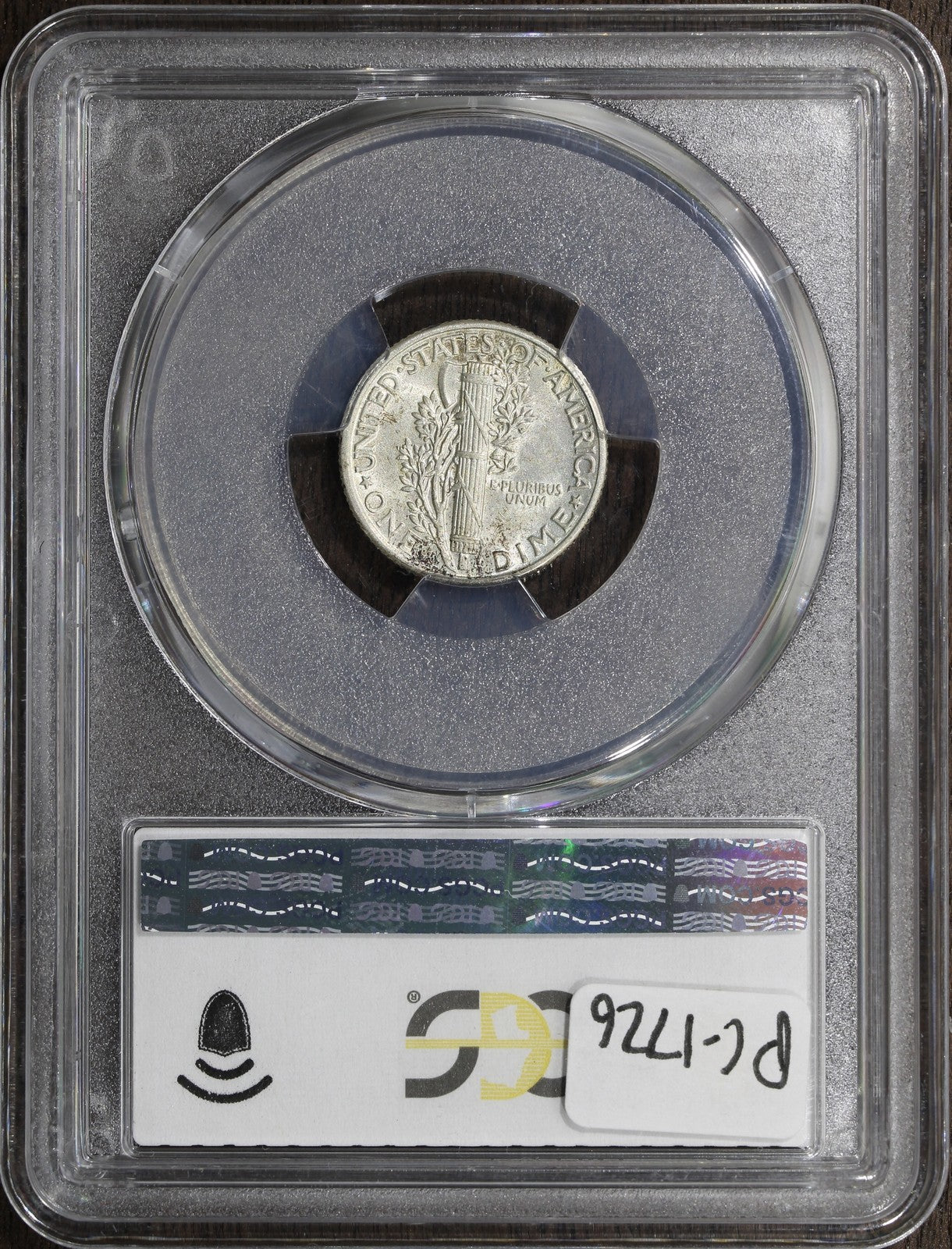 1935 (AU58 CAC) Mercury Dime 10C PCGS - Beautiful Rainbow Toned