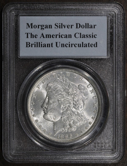 1886 Morgan Dollar Brilliant Uncirculated PCGS - The American Classic