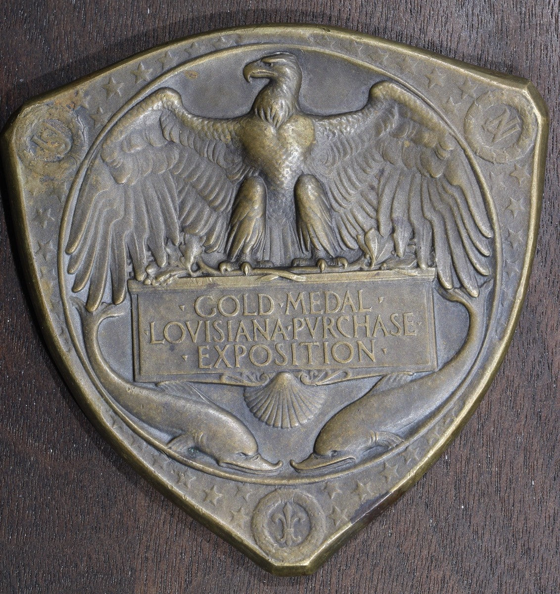 1904 Louisiana Purchase Exposition Triangle Commemorative Gold medal Award