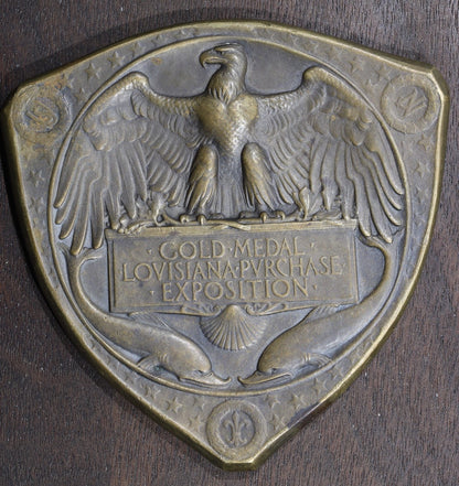 1904 Louisiana Purchase Exposition Triangle Commemorative Gold medal Award