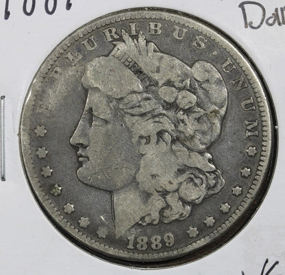 1889-CC Morgan Silver Dollar $1 VG - Key Date Carson City