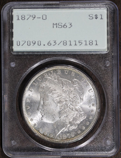 1879-O (MS63) Morgan Silver Dollar $1 PCGS Rattler - Better Date Rattler!