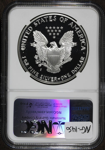 1990-S (PF70 Ultra Cameo) 1 oz Proof American Silver Eagle $1 NGC
