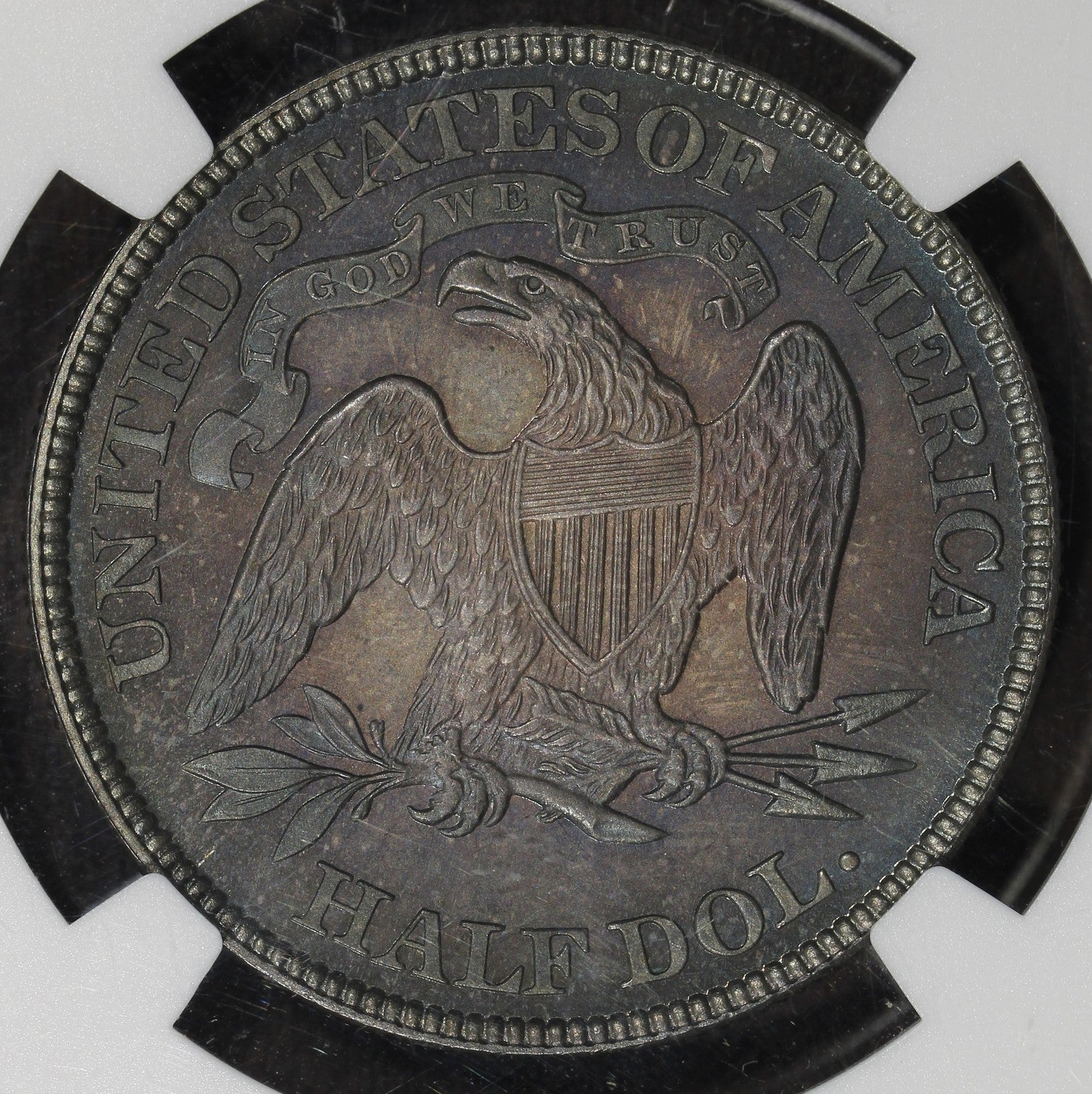 1890 (PF67) Proof Seated Liberty Half Dollar 50C NGC - Rainbow Color