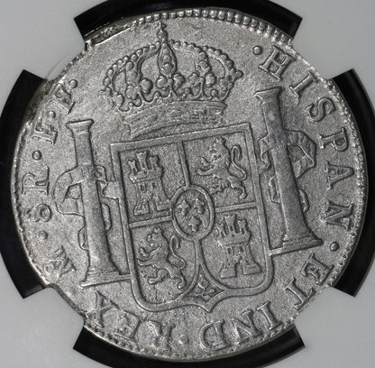 1783-Mo (AU Details SEA Salvaged) Mexican Silver 8 Real 8R NGC