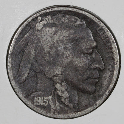 1915-D Buffalo Nickel 5C VF - Better Date