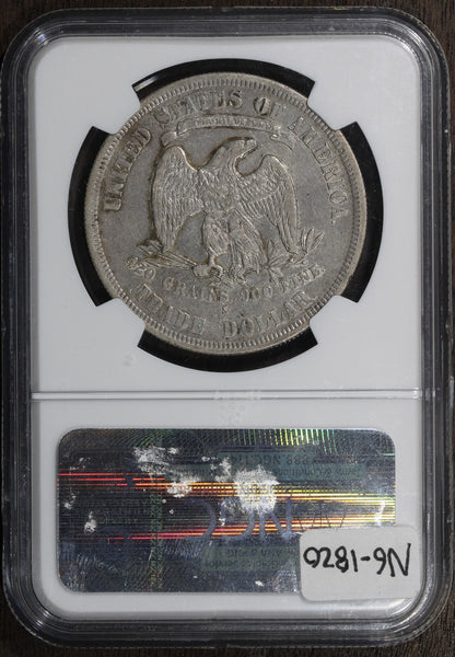 1878-S (XF45) Trade Silver Dollar T$1 NGC - Great Type Coin