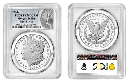 2024-S (PR70) Proof Morgan & Peace Dollar (2 Coin Set) First Strike - FS PCGS