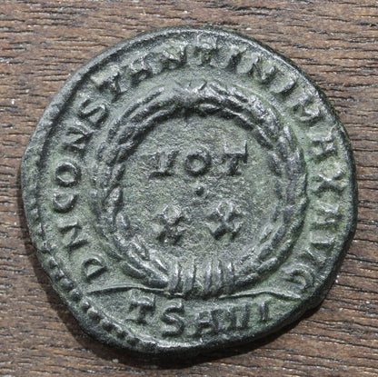 Constantine the Great Roman Empire Follis 307-337 Wreath Reverse
