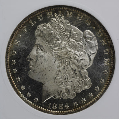 1884-O (MS65 DMPL) Morgan Silver Dollar $1 ANACS Soapbox - Insane Mirrors
