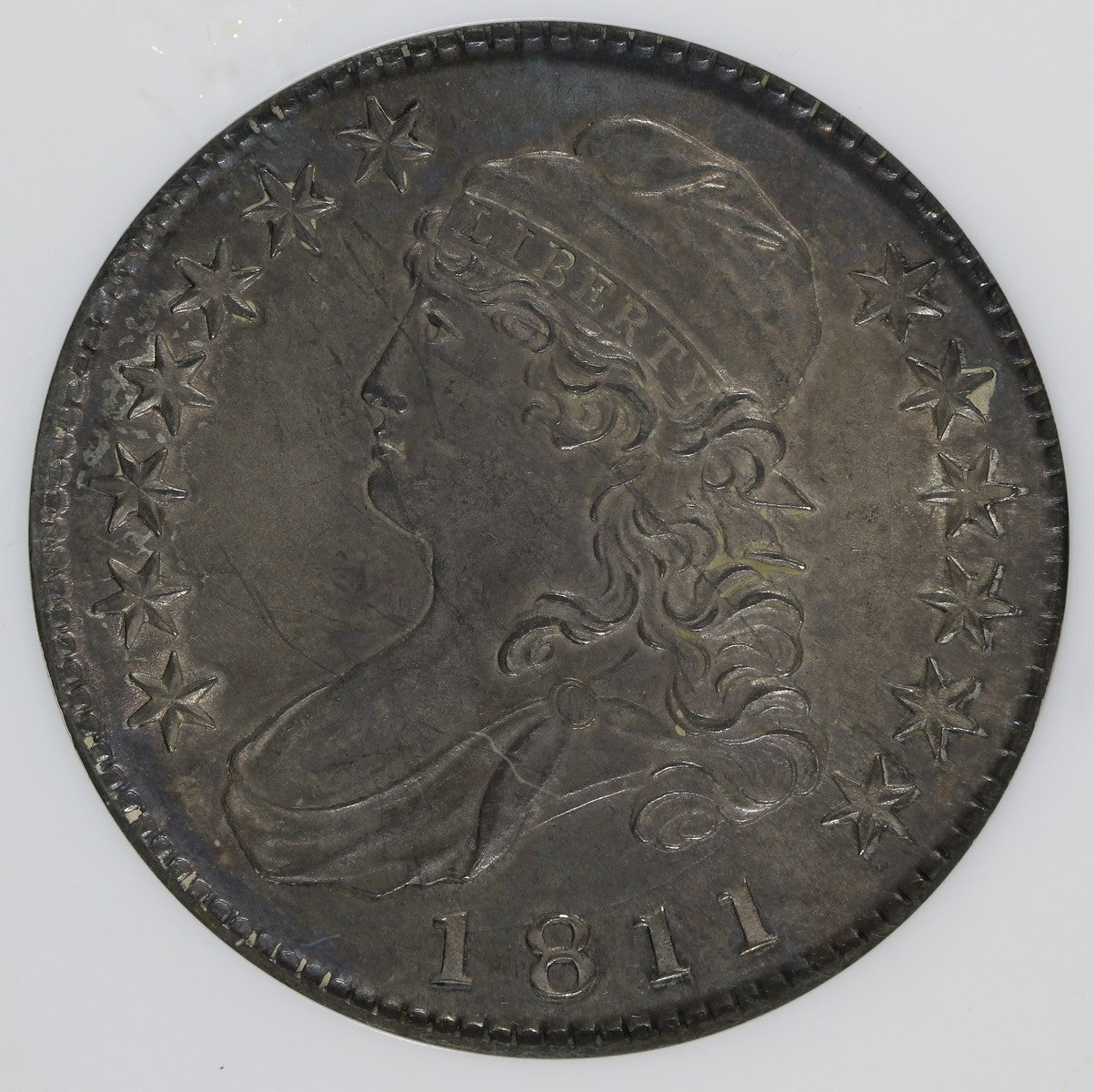 1811 (MS64) Capped Bust Half Dollar (Large 8) 50C NGC Fatty - Overton 103