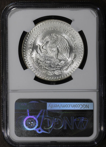 1991-Mo (MS68) Mexico 1 oz Silver Libertad Onza NGC
