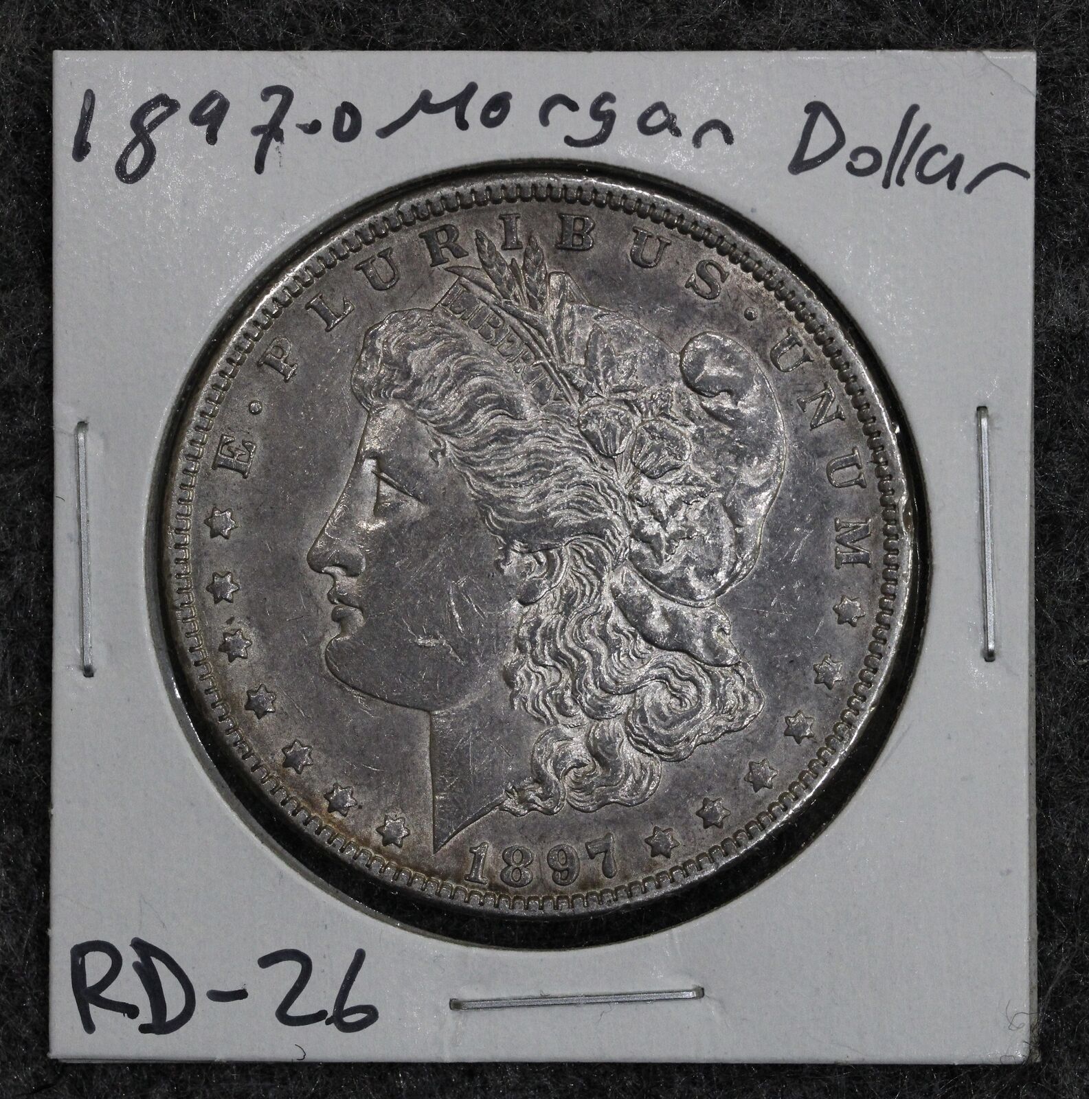 1897-O $1 Morgan Silver Dollar Raw AU