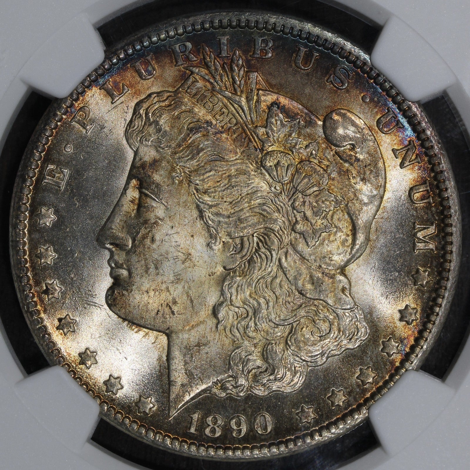 1890-CC (MS64) Morgan Silver Dollar $1 NGC - Nice Color Carson City