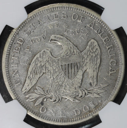1872 (VF20) Seated Liberty Dollar $1 NGC