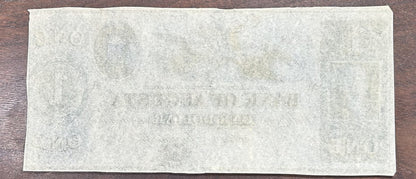 1800s $1 Bank of Augusta Obsolete Bank Note Georgia One Dollar
