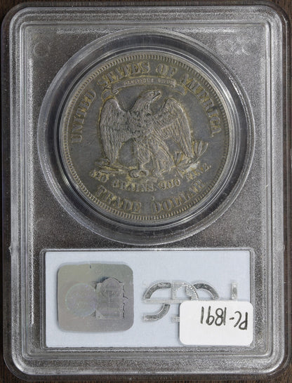 1877-S (XF40) Trade Silver Dollar $1 PCGS - Nicely Circulated
