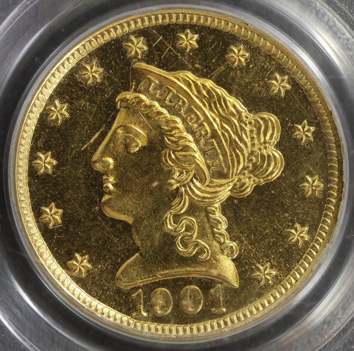 1901 (PR63) Proof Liberty Head Quarter Eagle $2.50 PCGS OGH - Beautiful!