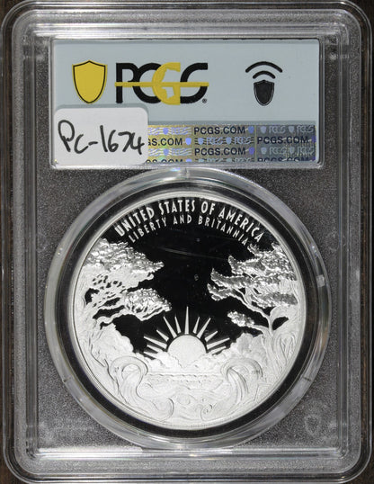 2024-P and 2024-W (PR70) 2 Coin Gold and Silver Liberty Britannia Set $100 PCGS
