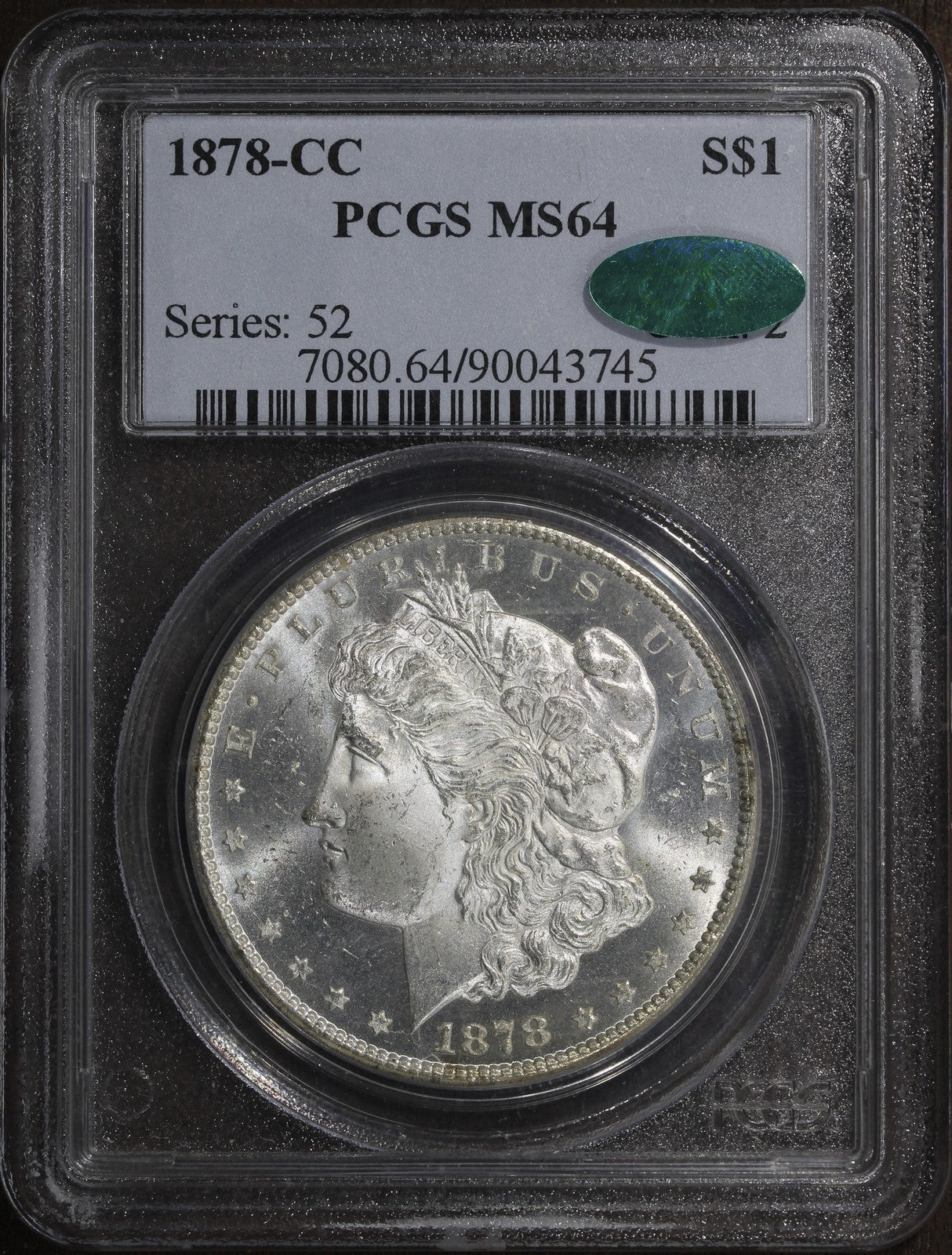 1878-CC (MS64 CAC) Morgan Silver Dollar $1 PCGS - Carson City